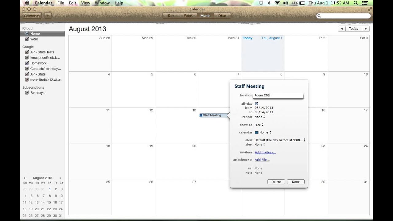 best way to use calendar for mac